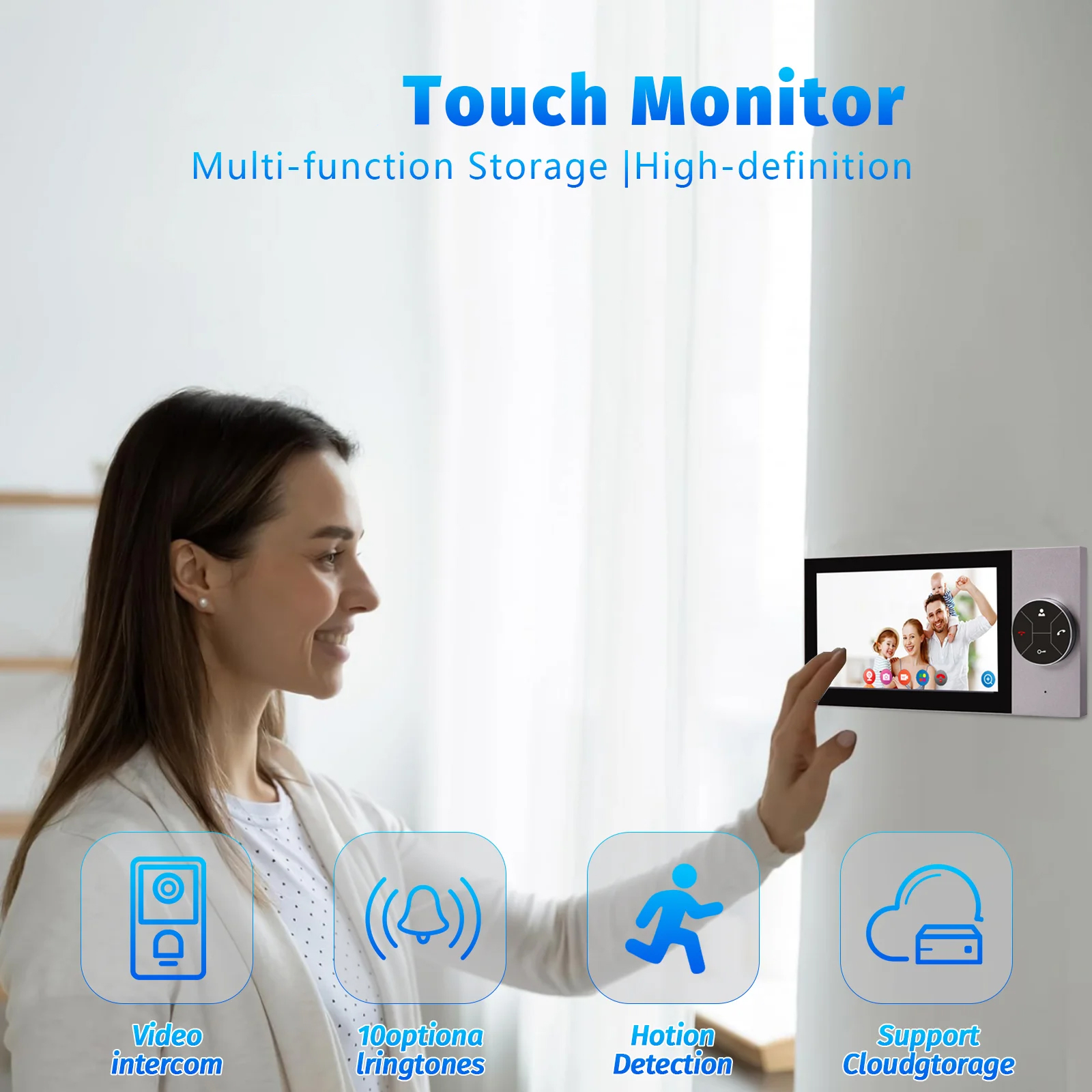 Intelligent HD Video Intercom Doorbell Camera Syst...