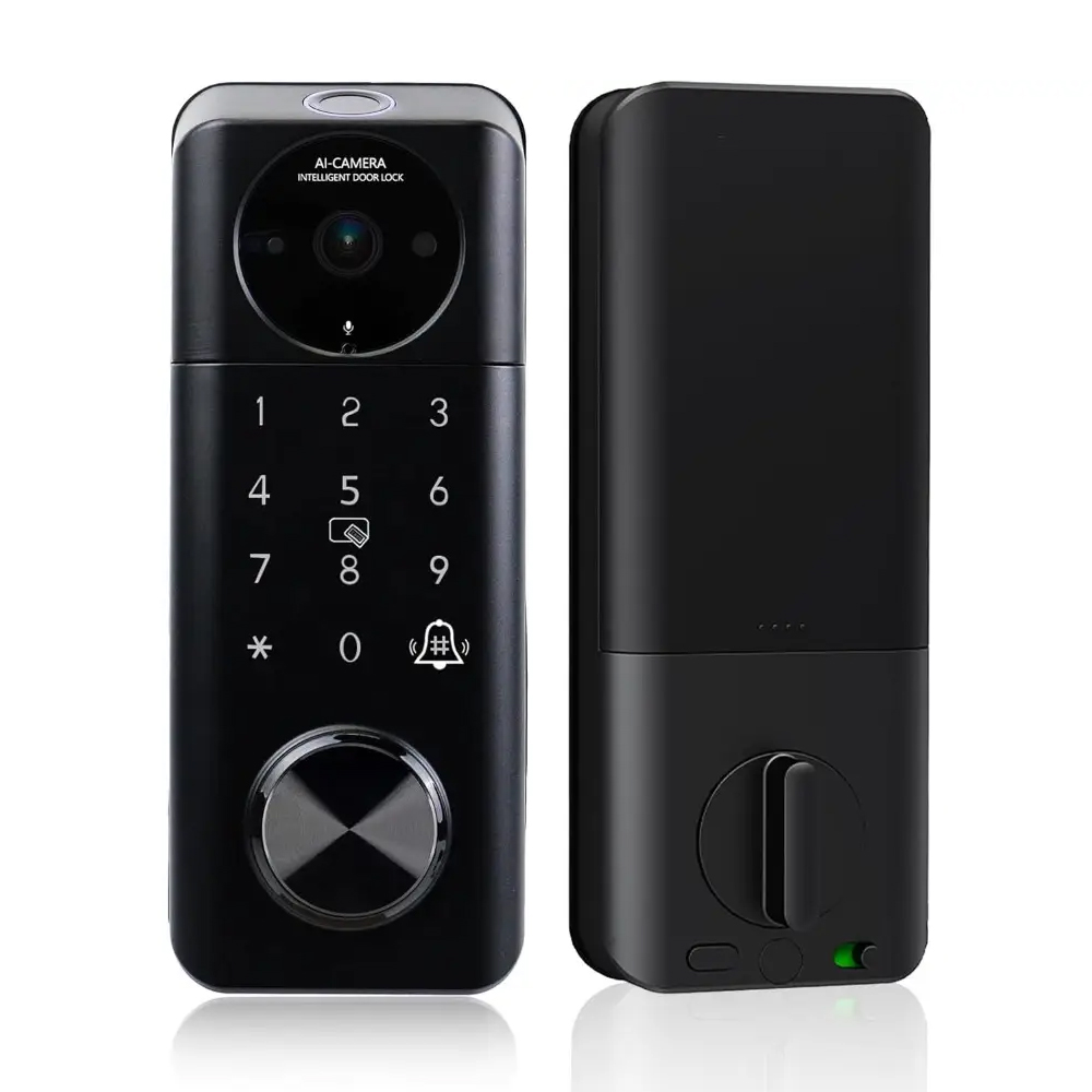 Video Smart Lock with Camera 5 in 1 Keyless Entry Door Lock Control Built-in WiFi Camera Deadbolt Lock