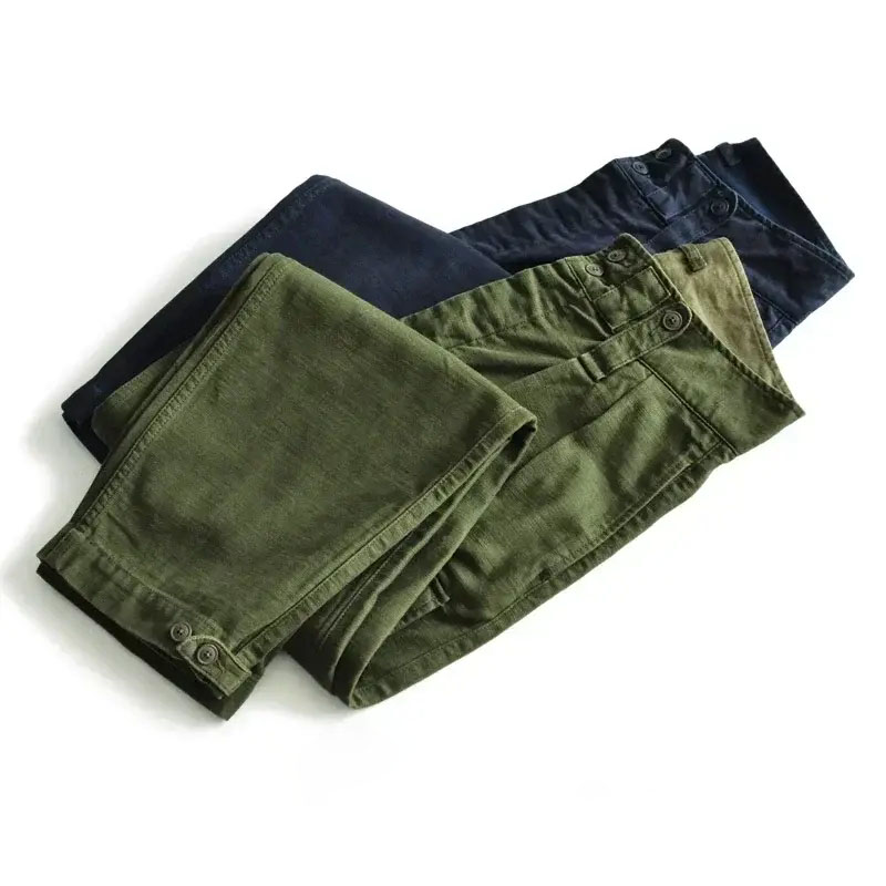 Men's Utility Pants Classic Sateen Capri Cargo Trousers