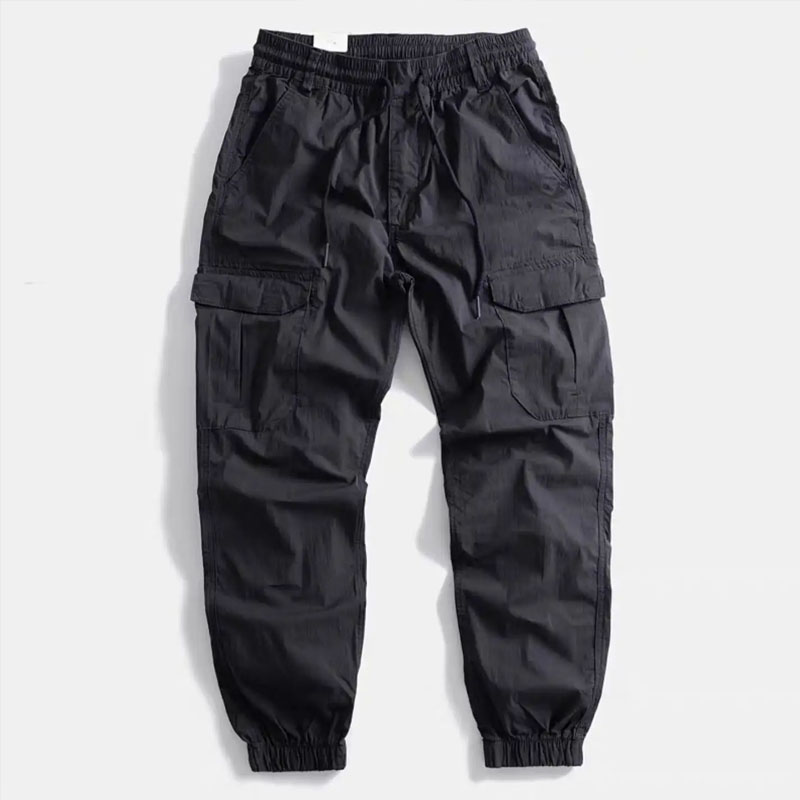 Men's Loose Fit Cargo Work Pants with Multiple Pockets Durable Climbing Trousers