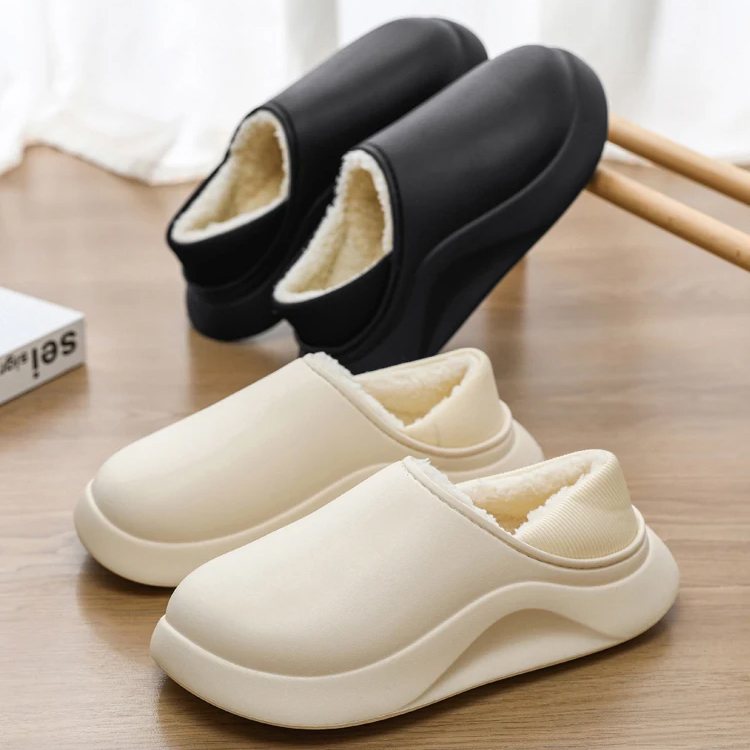 Men's Winter Cotton Slippers Casual Comfortable Shoes For Home  Fashion Outside Unique Design Men Slipper Keep Warm