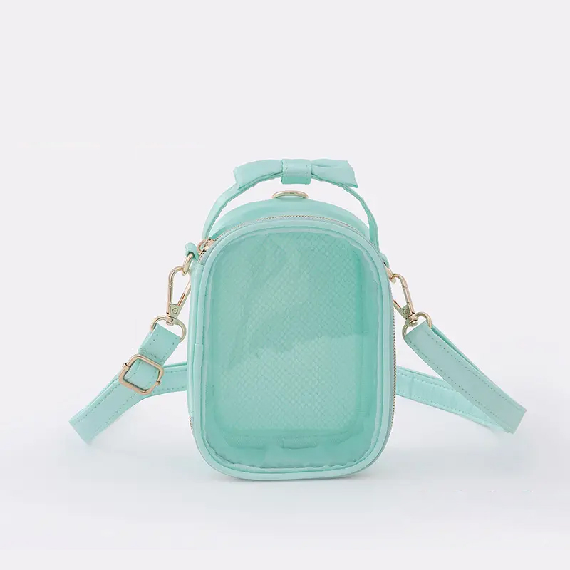 Cute Bow Bag With Transparent Windows Messenger Bag Women Small Bag