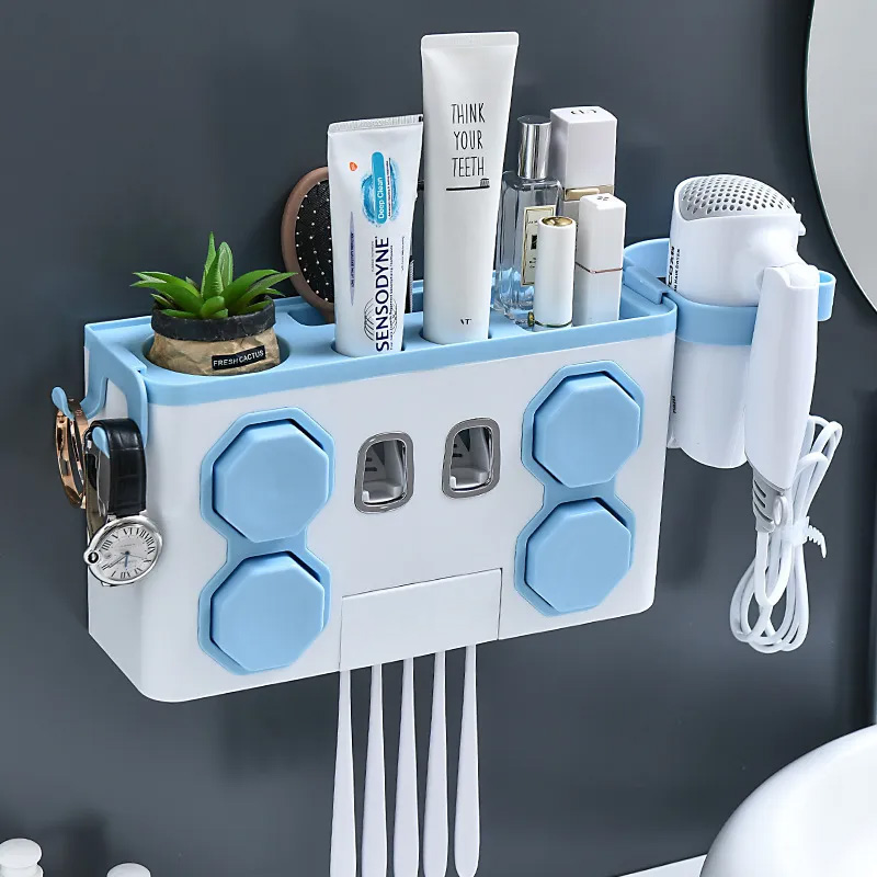 Toothbrush Holders 4 In1 Multifunction Cup Bathroo...