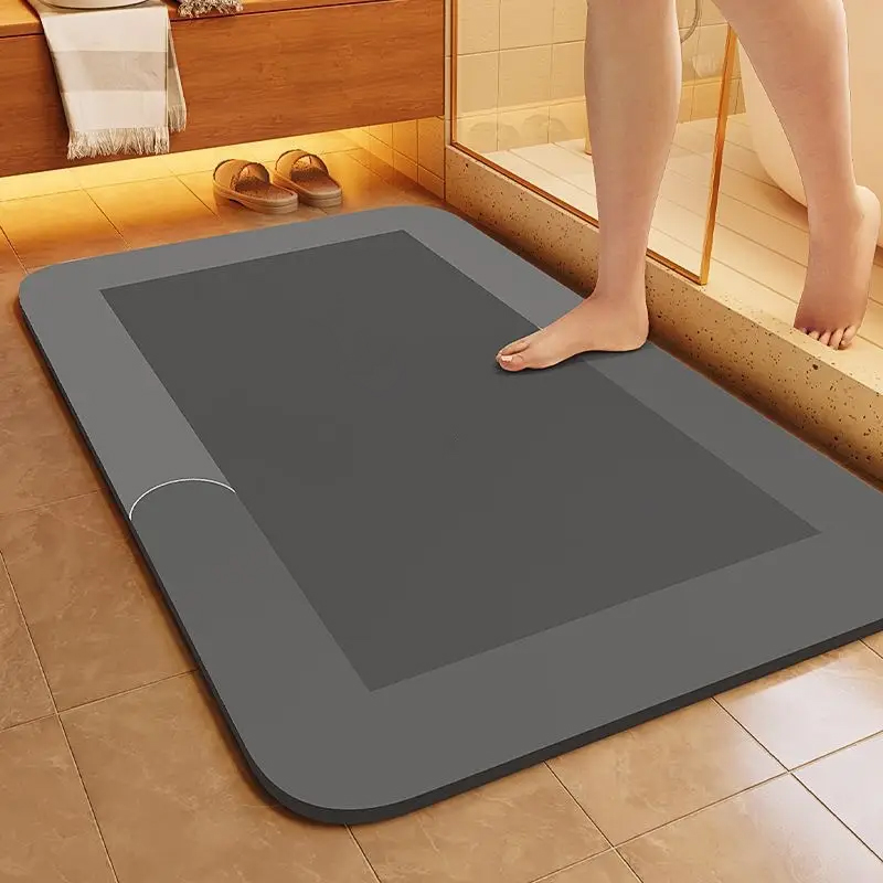 Water Uptake Non-slip Bathroom Mat Toilet Anti-skid Bathtub Foot Mat