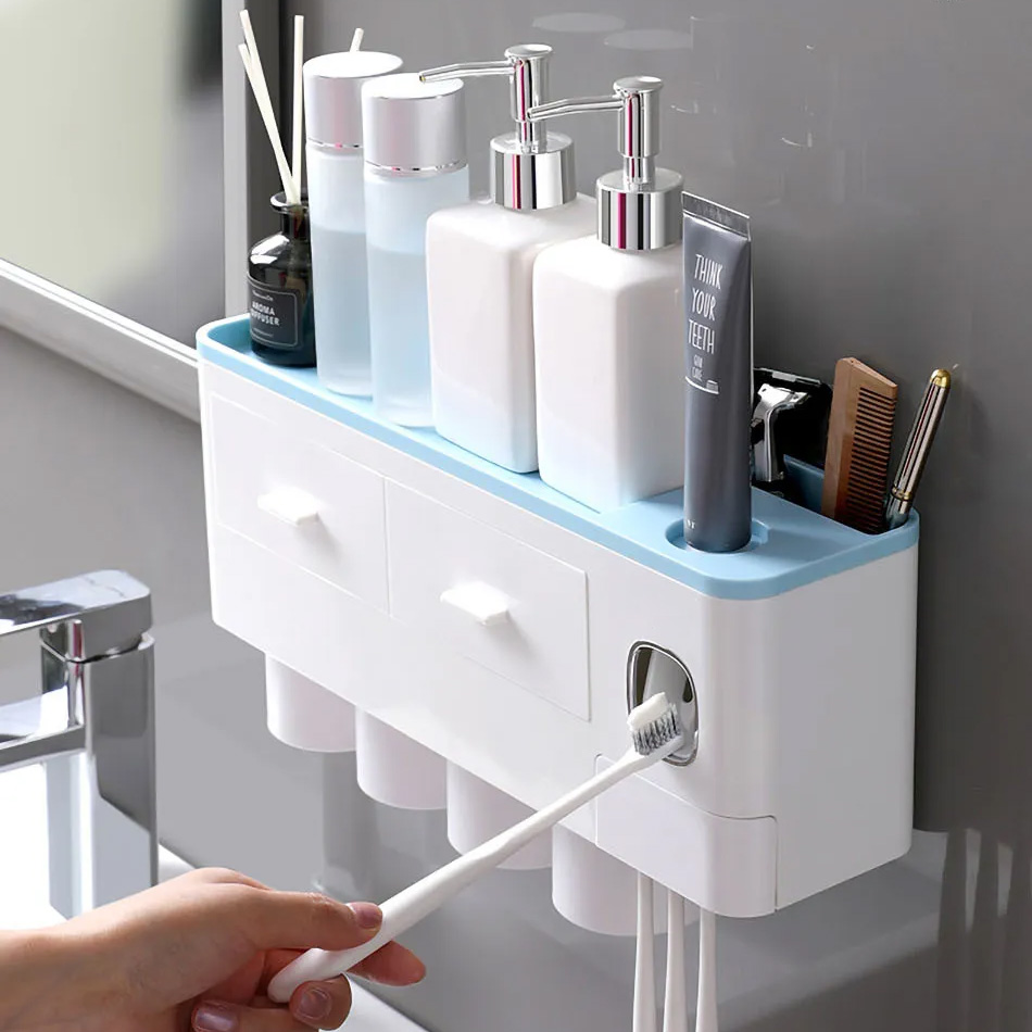 Magnetic Adsorption Toothbrush Holder Automatic To...