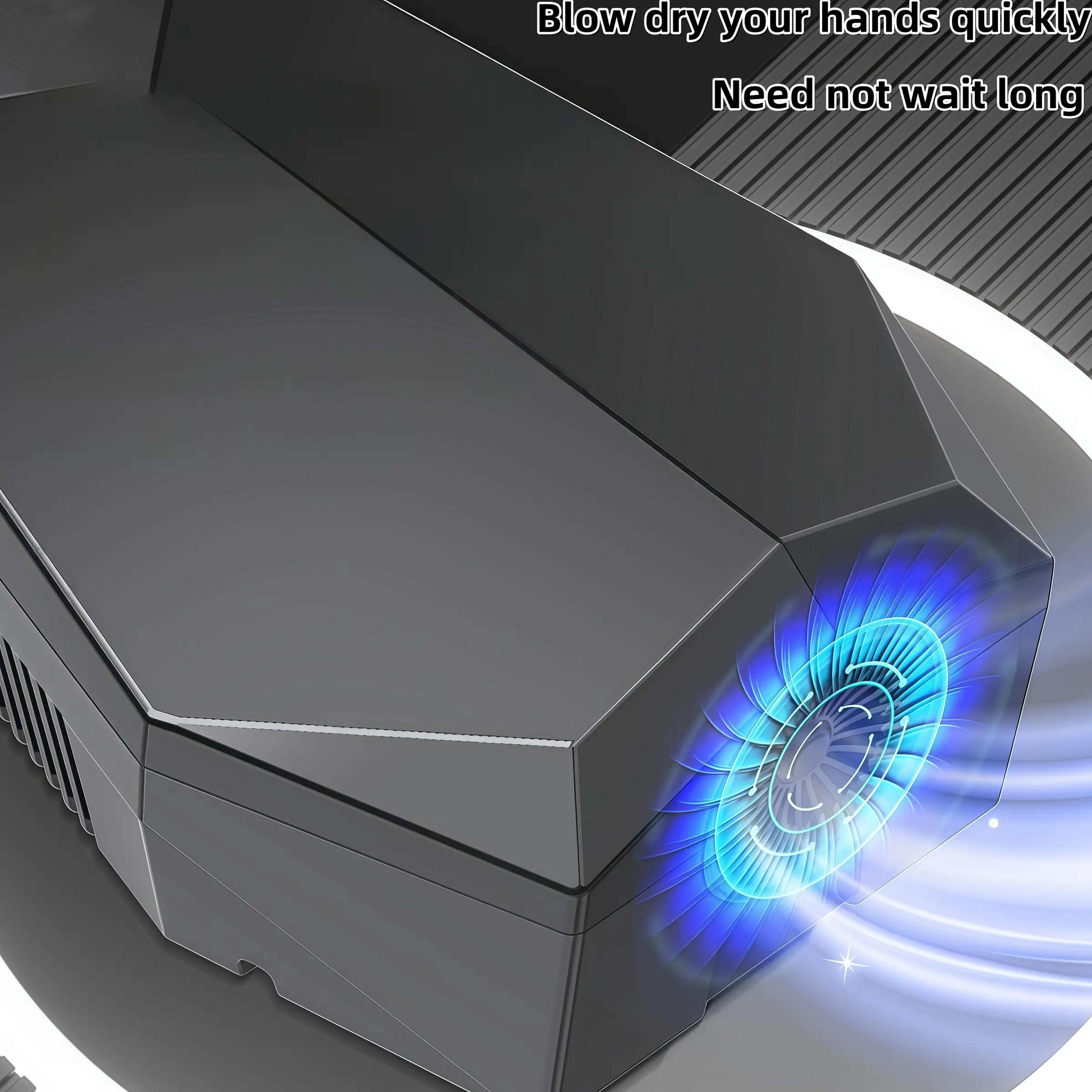 Automatic Sensor Hand Dryer With Blue Light And Hot Air For Rapid Drying