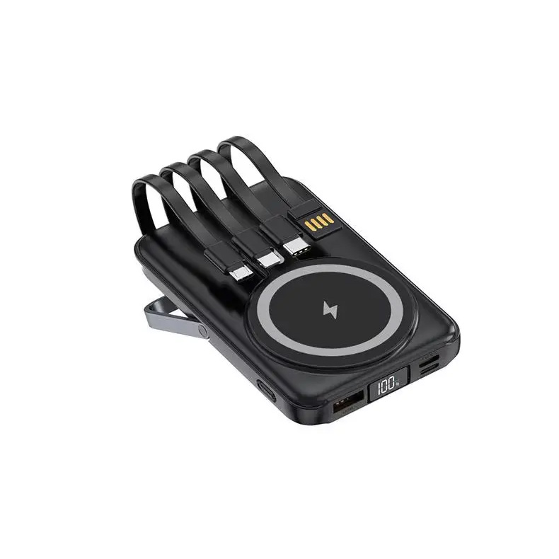 Power Bank Portable Auxiliary Spare External Magnetic Battery Pack Wireless Charger