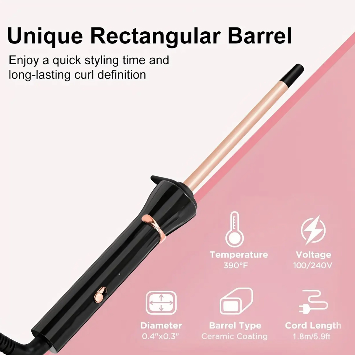Air Bangs Curling Iron Wool Curling Iron