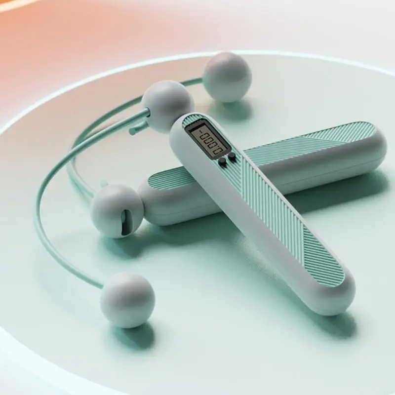 Fitness Cordless Jump Rope With Counter For Weight Loss Exercise Adjustable