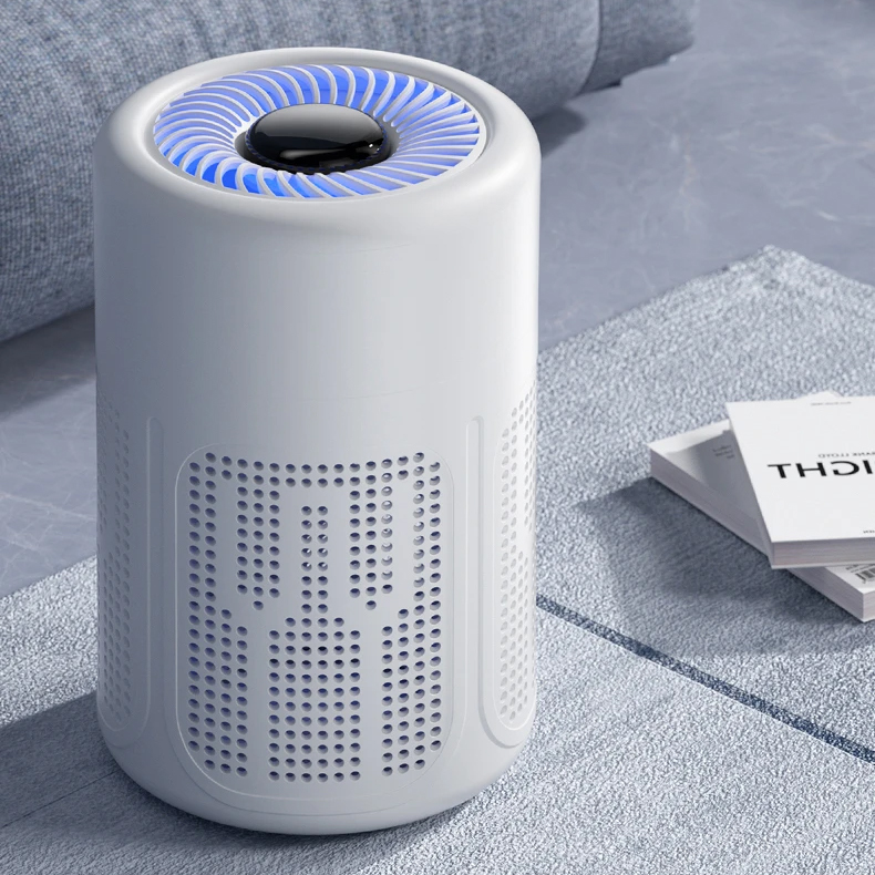 Mini Desktop Air Purifier HEPA Filter Air Purifier Eliminates Formaldehyde Odors Smoke And Dust Particles Deodorizing New Home