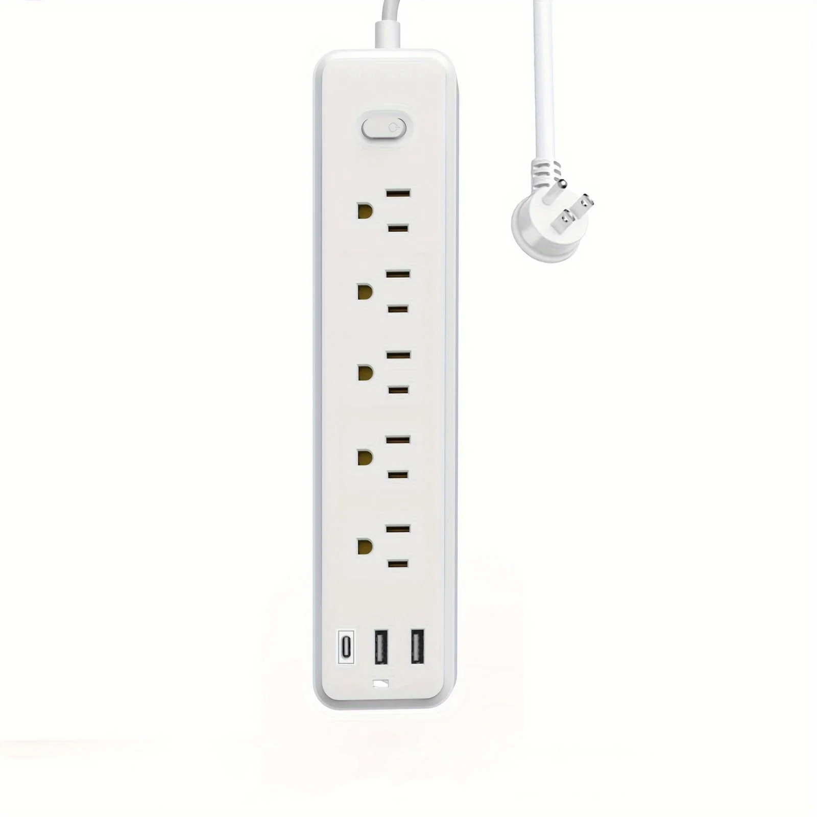 The Power Strip Has 5 Widely Spaced Sockets