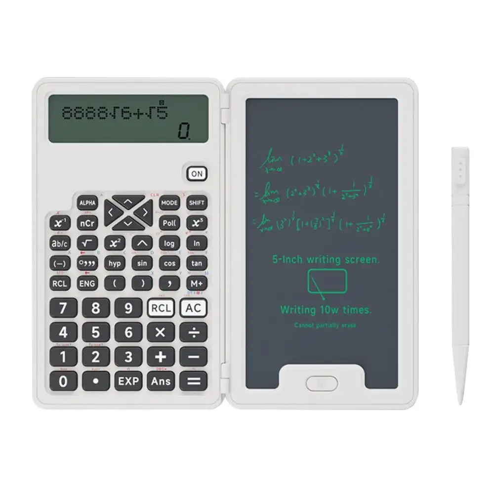 10-Digit Scientific Calculators With Stylus LCD Notepad Math Calculator Multifunctional Writing Pad Accounting Calculator