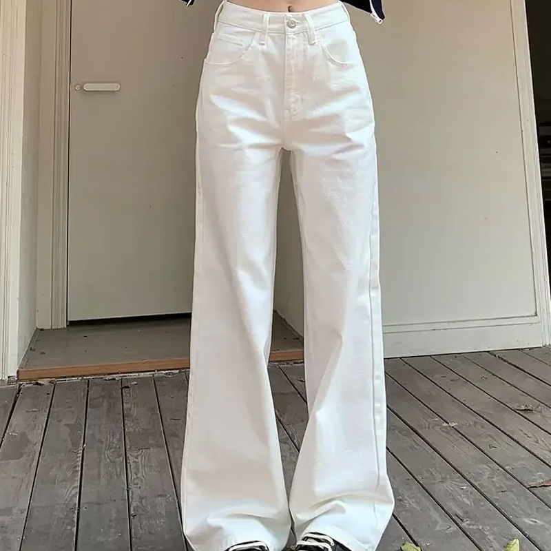 High-Waisted Slimming Straight Leg Jeans