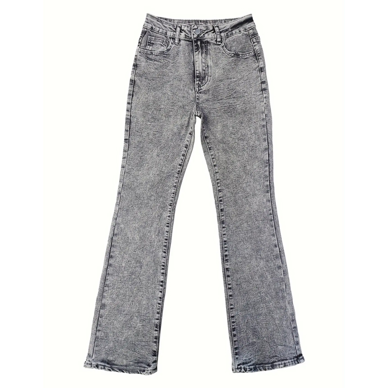Fashionable Women's Low-Rise Slim-Fit Flared Jeans