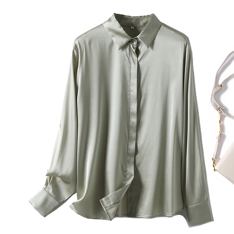 Shirt Women's Long Sleeve Shirt Commuter Office Lady Style