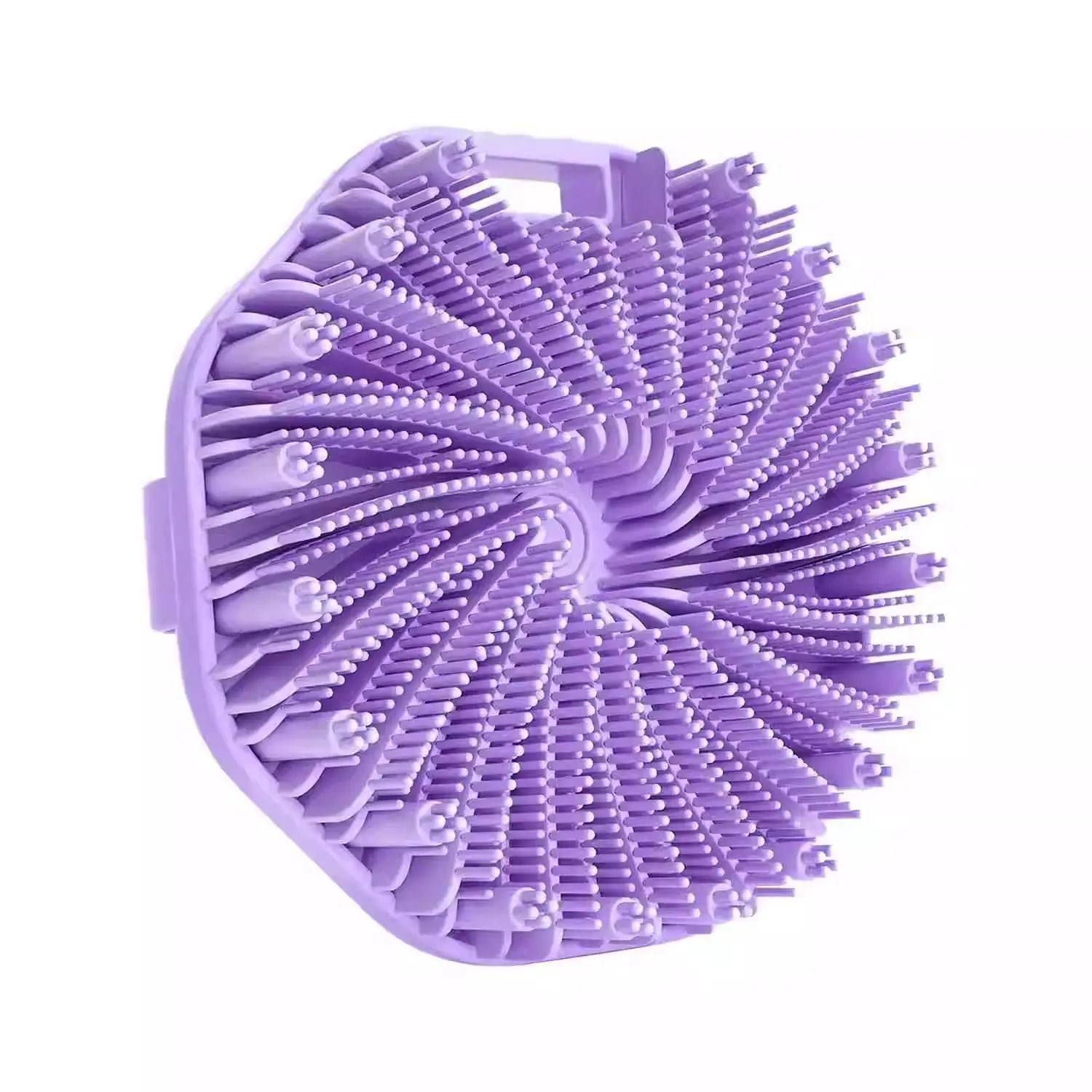 Silicone Body Scrubber Bath Brush with Anti-Slip Grip Travel Size Easy to Clean