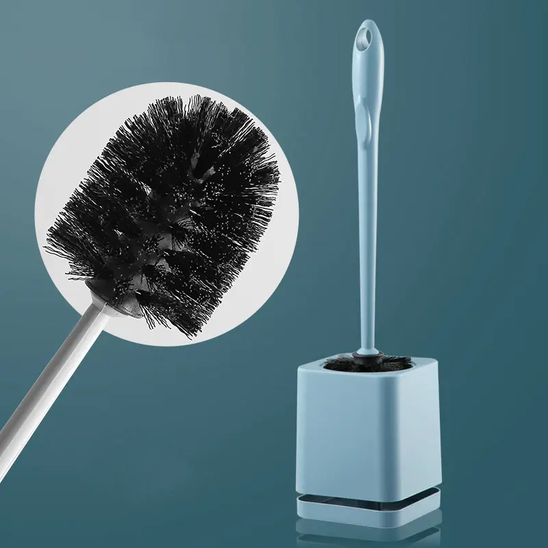 Bristle Toilet Brush Wall-mounted Long Handled Toilet Brush for Bathroom Cleaning Brush