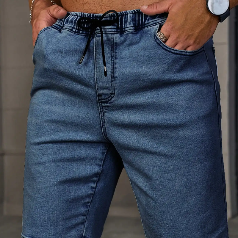Men's Drawstring Elastic Waist Shorts