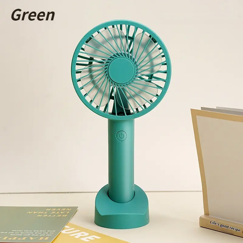 Multi-Purpose USB Desk Fan - 3-In-1 Portable Rechargeable Handheld Fan For Office Home Rooms & Outdoor Activities