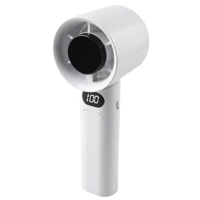 High-Speed Handheld Turbofan USB Rechargeable Digital Display 120-Speeds Infinitely Adjustable For Camping Travel Home Office