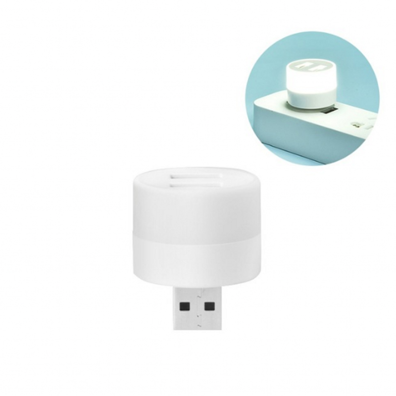 USB Dual Port Night Light Portable ABS Material LED Light