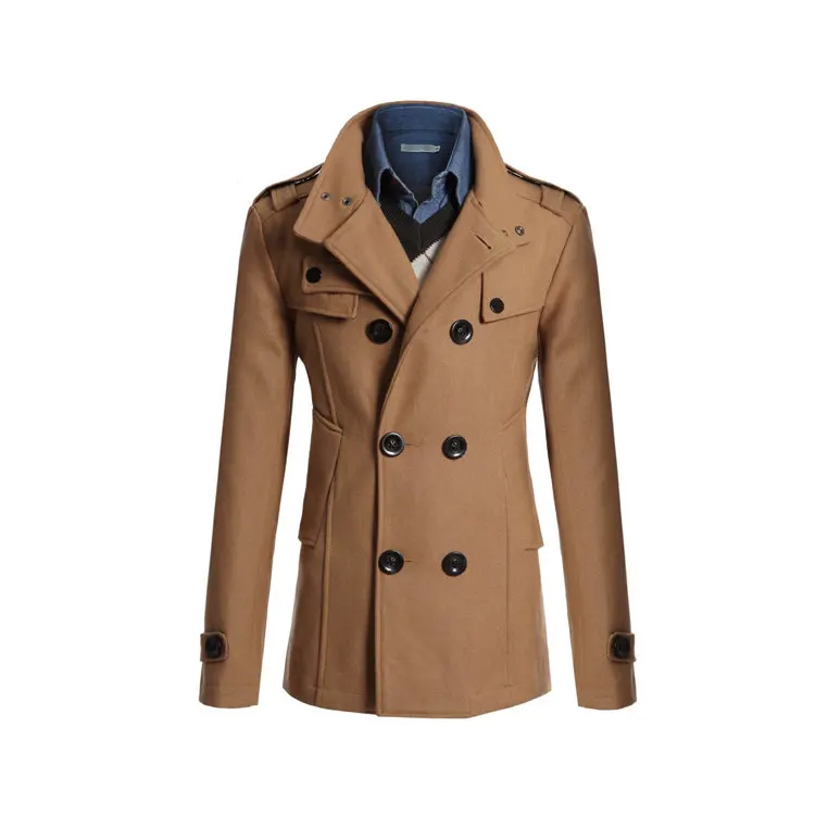 Men's Jackets Wool Overcoat for Men Long Windbreaker Men Coat Outer Wear Man Jacket