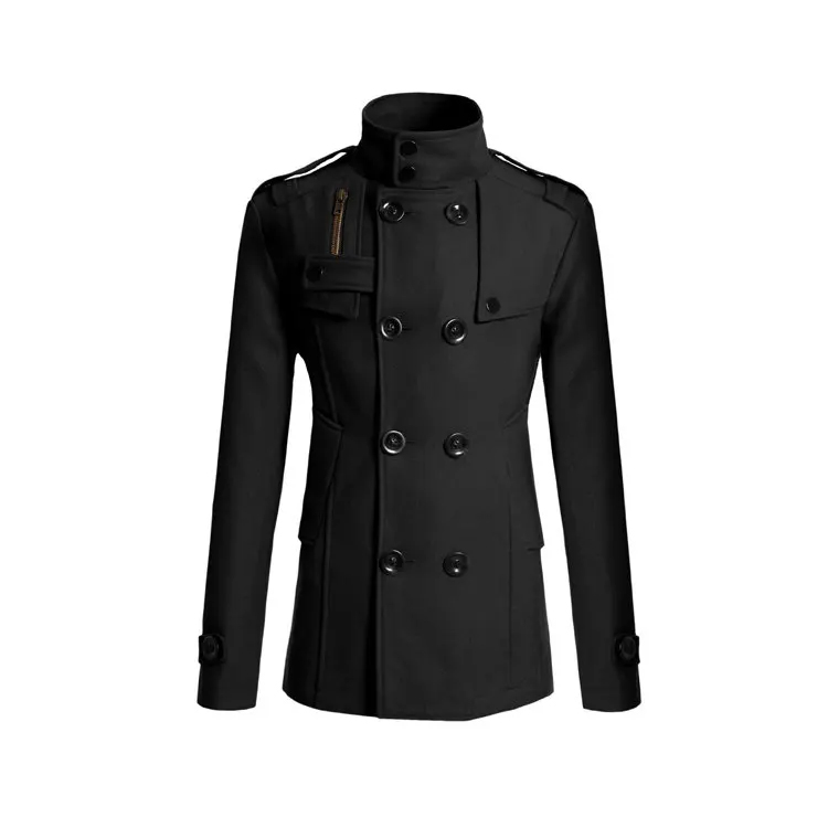 Men's Jackets Wool Overcoat for Men Long Windbreaker Men Coat Outer Wear Man Jacket