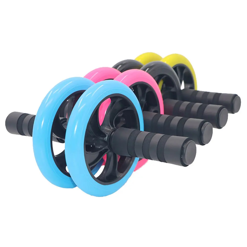 Double Wheel Colorful Abdominal Exercise Wheel Abdominal Muscle Trainer Suitable for Core Exercises