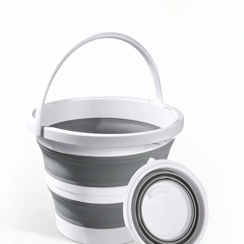 Folding Bucket Car Wash Bucket Storage Bucket Ligh...