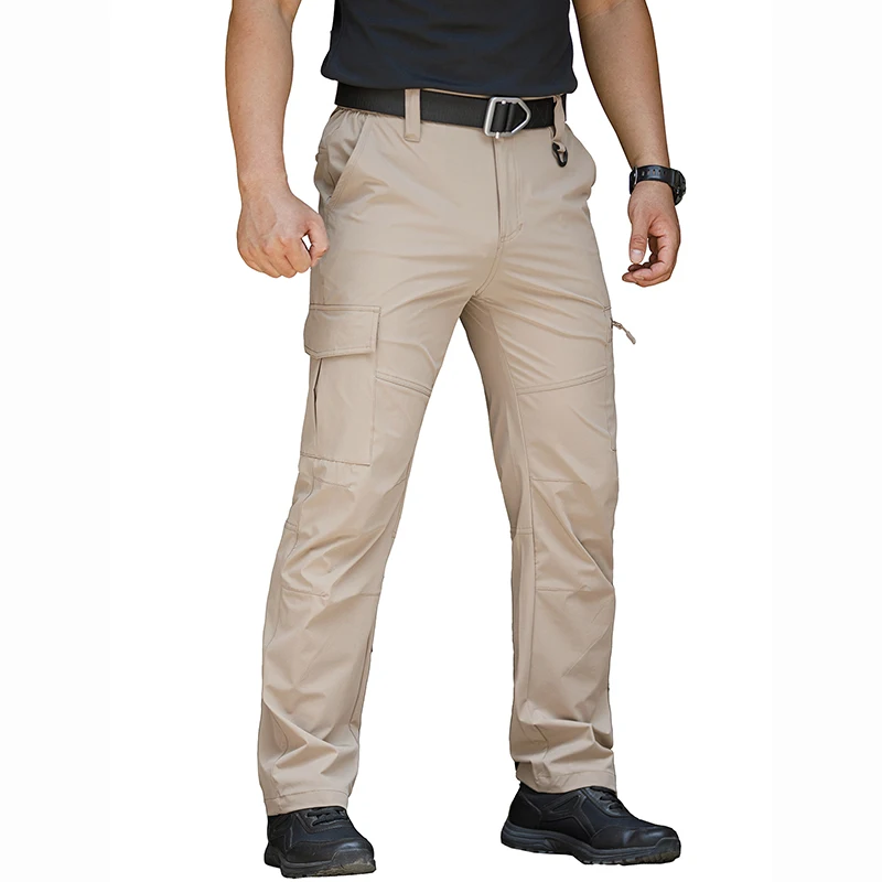 Men's Lightweight Hiking Pants Quick Dry Water Resistant Tactical Work Outdoor Fishing Cargo Trousers
