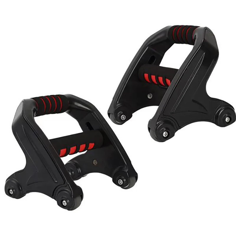 Push Up Bars Foldable Abdominal Strength Training Wheel Push Up Rack
