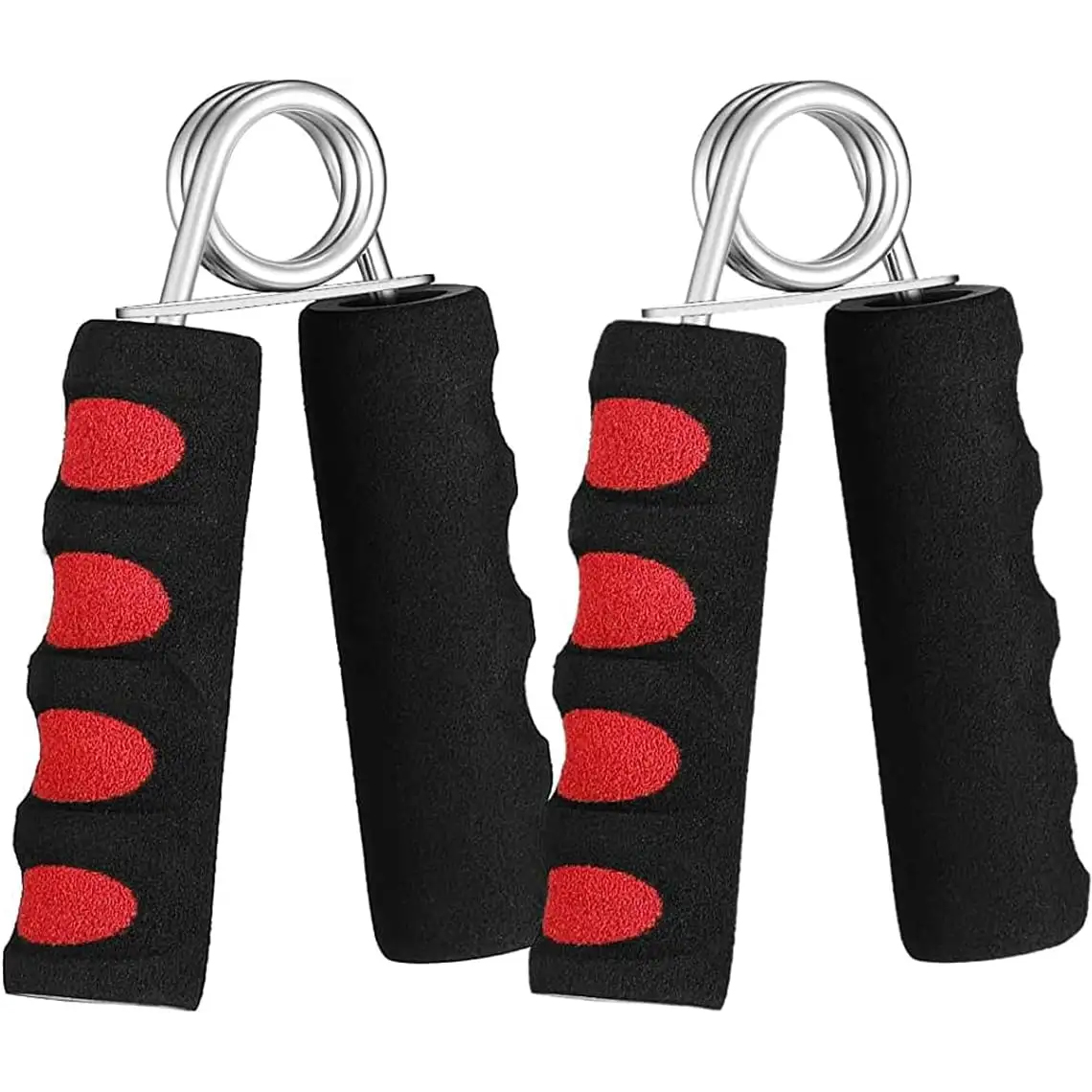 Foam Hand Grip Strengthener 2-Pack For Wrist Forearm Finger Strength Exercise Portable Manual Exerciser