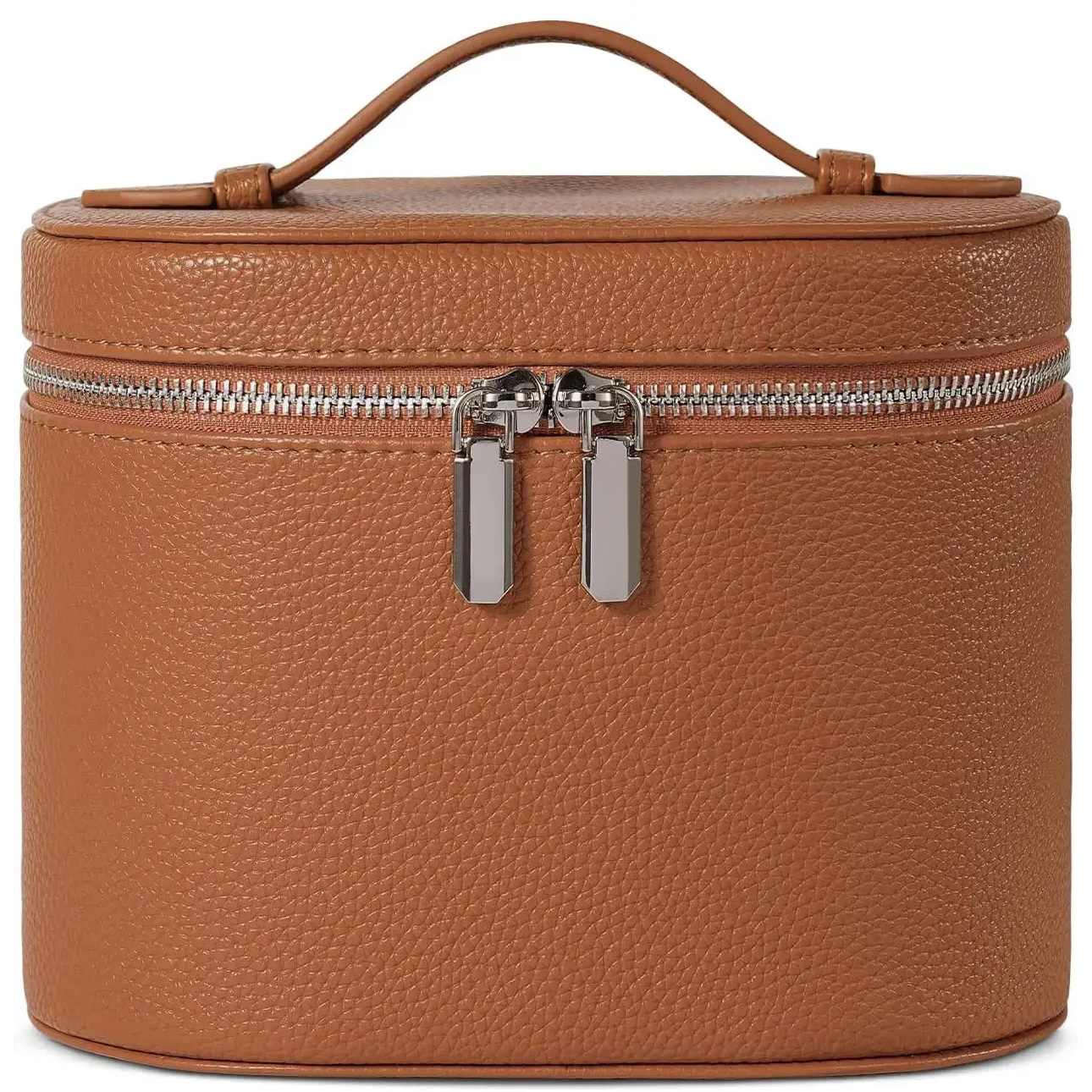 Portable Cosmetic Organizer Makeup And Toiletry Travel Case With Compartments And Handle