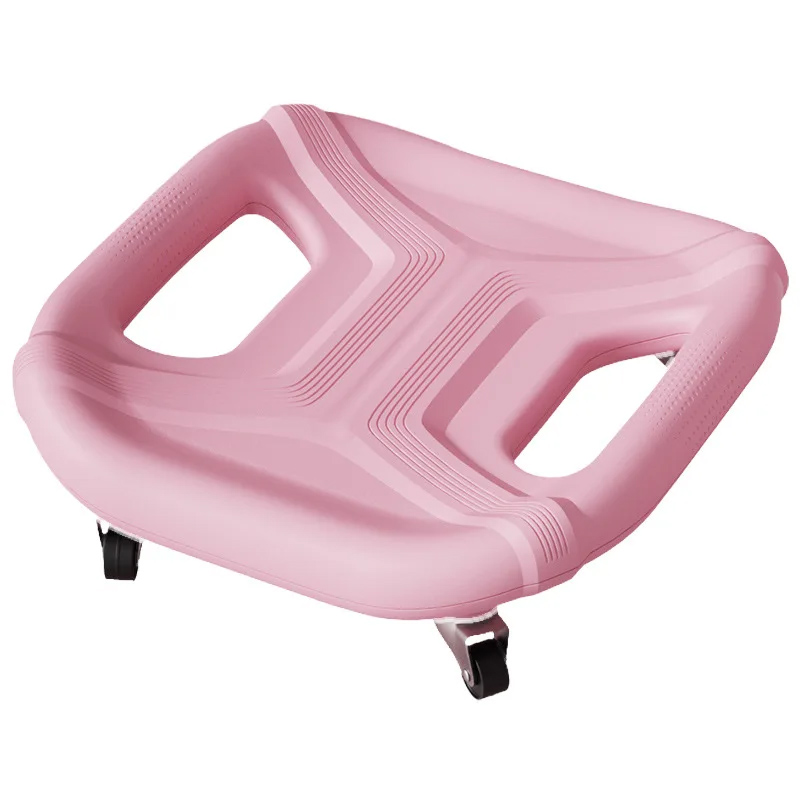 Square Sliding Plate 4 Wheel Abdominal Muscle Exerciser Multi-Function Body Exercise Mute Roller Gym Fitness