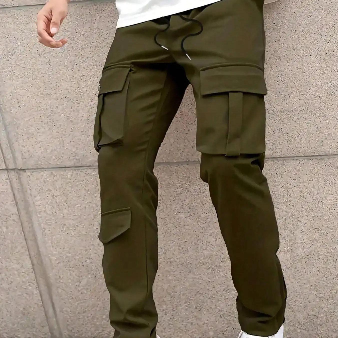 Men's Cargo Pants Multiple Pockets Loose Trendy Trousers