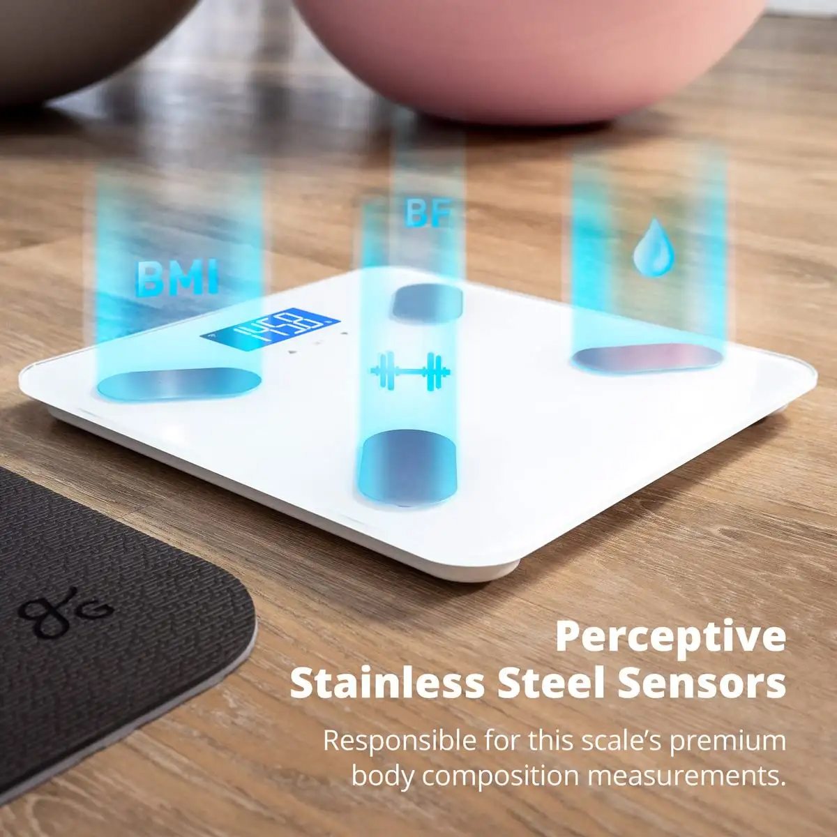 Smart Bathroom Scale With Body Fat Percentage Measurement