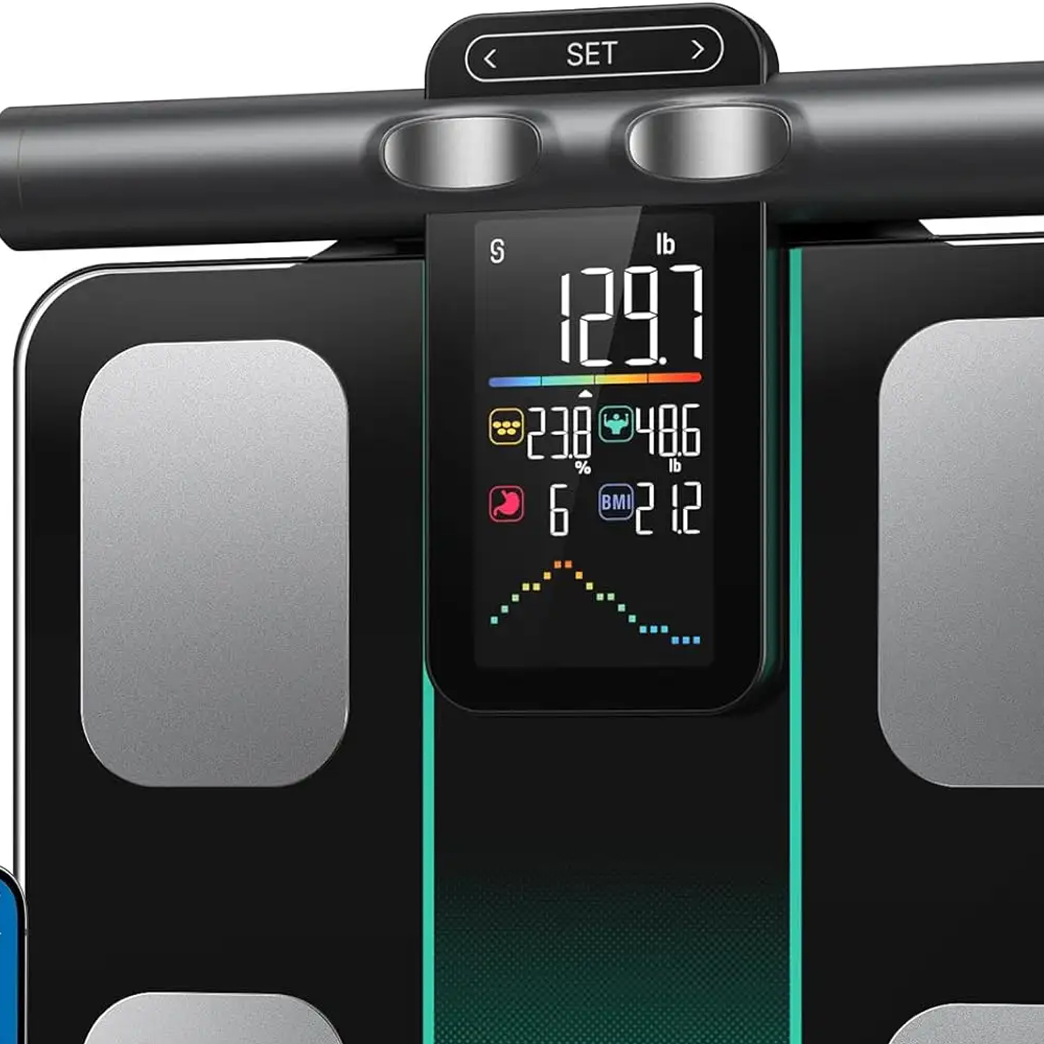 The Smart Body Fat Scale Is Equipped With Dual-Frequency Bioelectrical Impedance Analysis