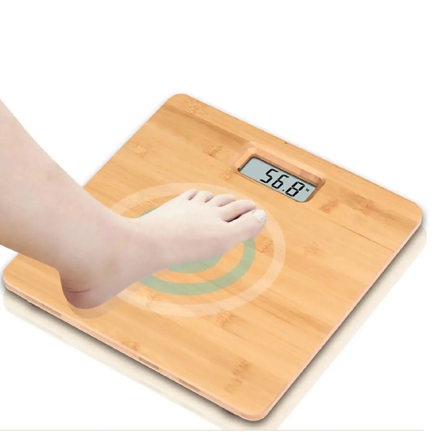 Drop-Resistant Wooden Precision Smart Body Fat Scale