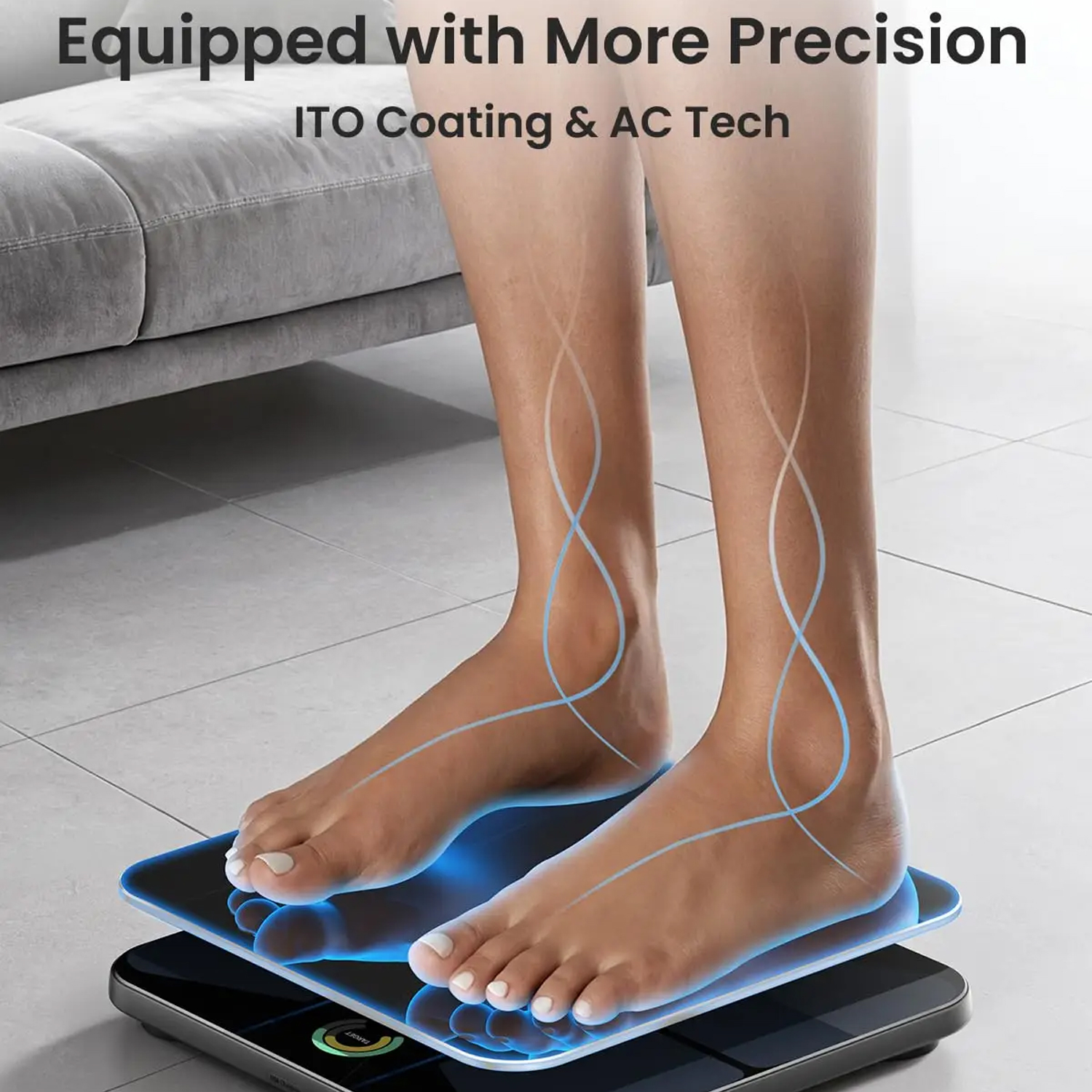 Smart Body Fat Scale, Can Track Via Wi-Fi And Bluetooth.