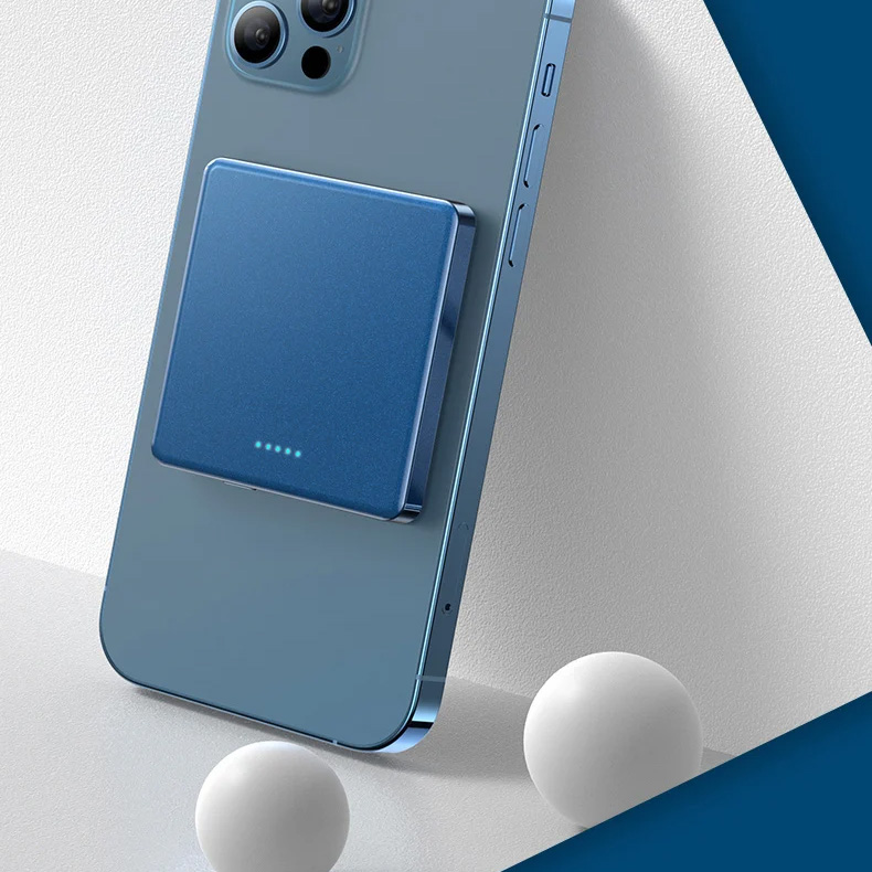 Power Bank Wireless Magnetic Powerbank Ultra Thin External Battery