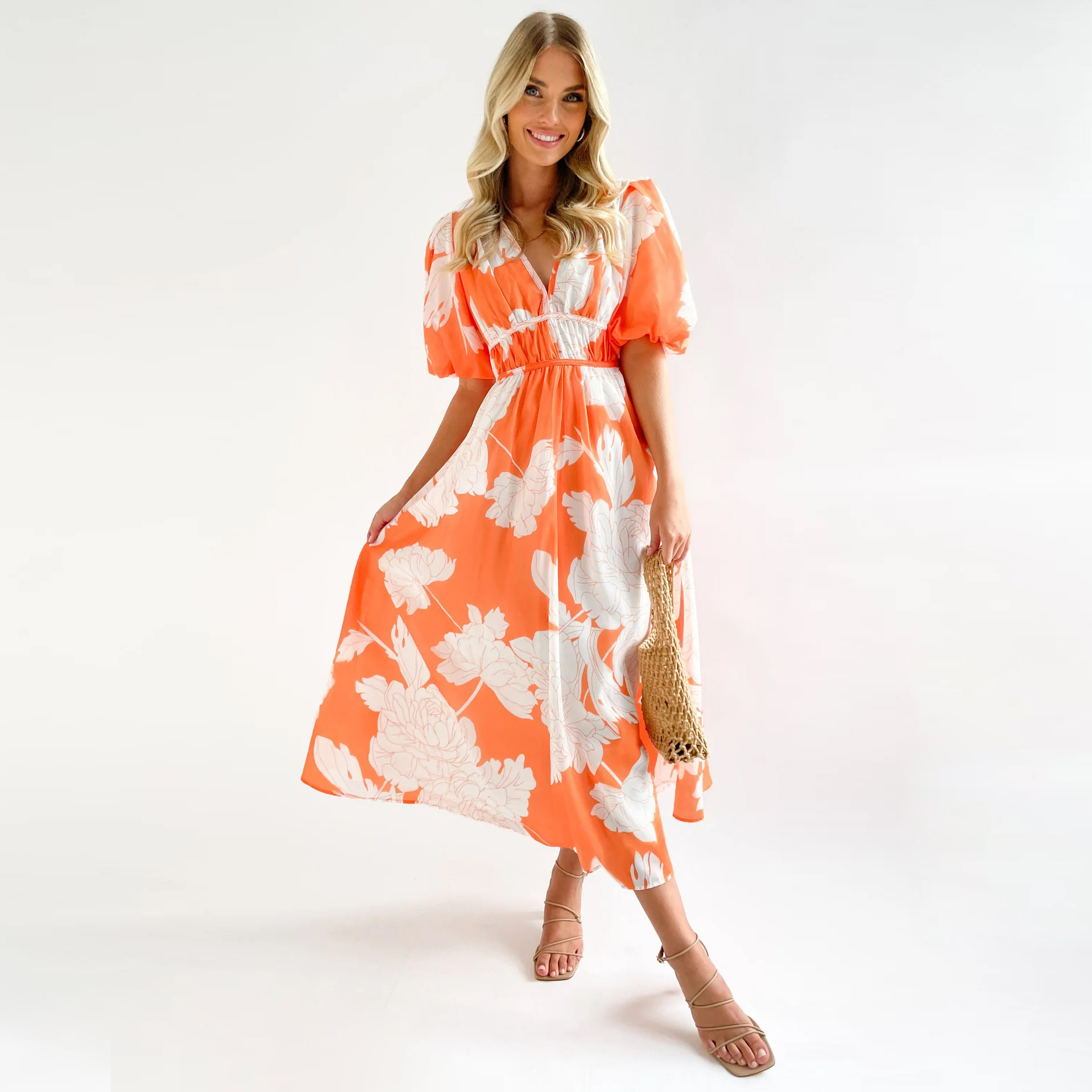 Floral Print Long Dress for Women ...