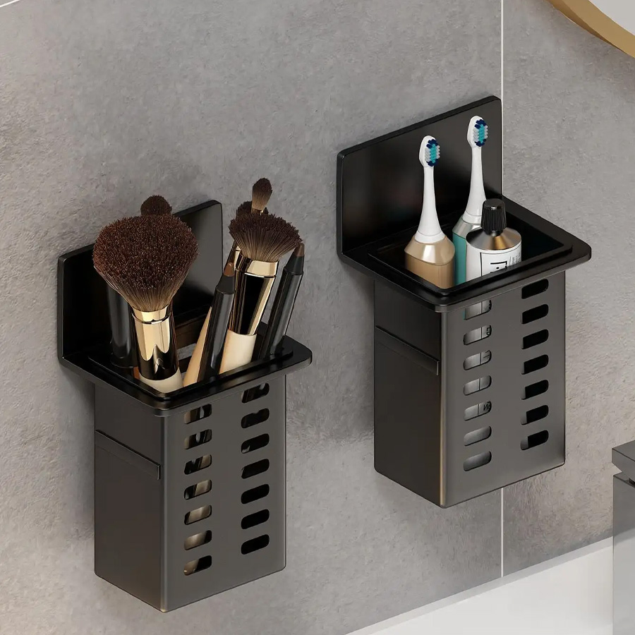 Bathroom Storage Rack Frame for Toothbrush Cosmetics