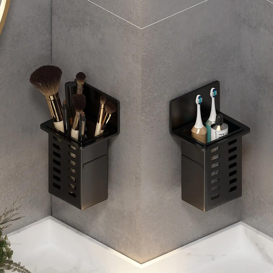 Bathroom Storage Rack Frame for Toothbrush Cosmetics
