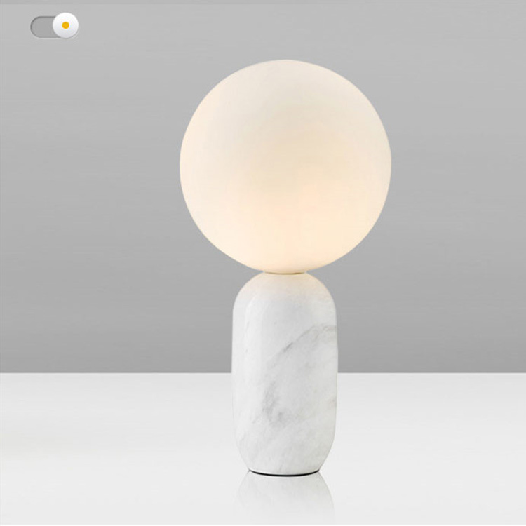 Marble Ball Table Lamp Living Room Bedroom Bedside...