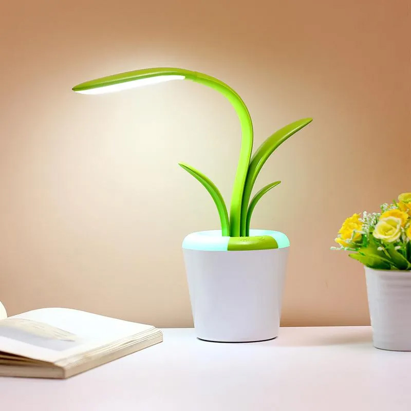 Table Lamps Multifunctional Reading Desk Lamp Bedside LED Night Light Touch USB Rechargeable Dimmable Colorful Deco Office Study