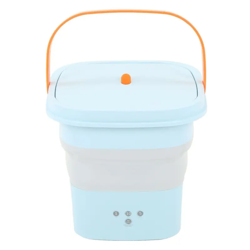 Mini Washing Machine Foldable Small Washing Machine Wash And Dry With Drain Basket