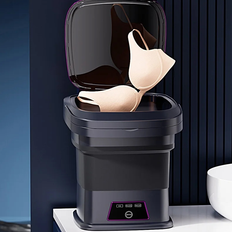 Electric Mini Portable Fully Automatic Household Outdoor Washing Machine Large Capacity Foldable