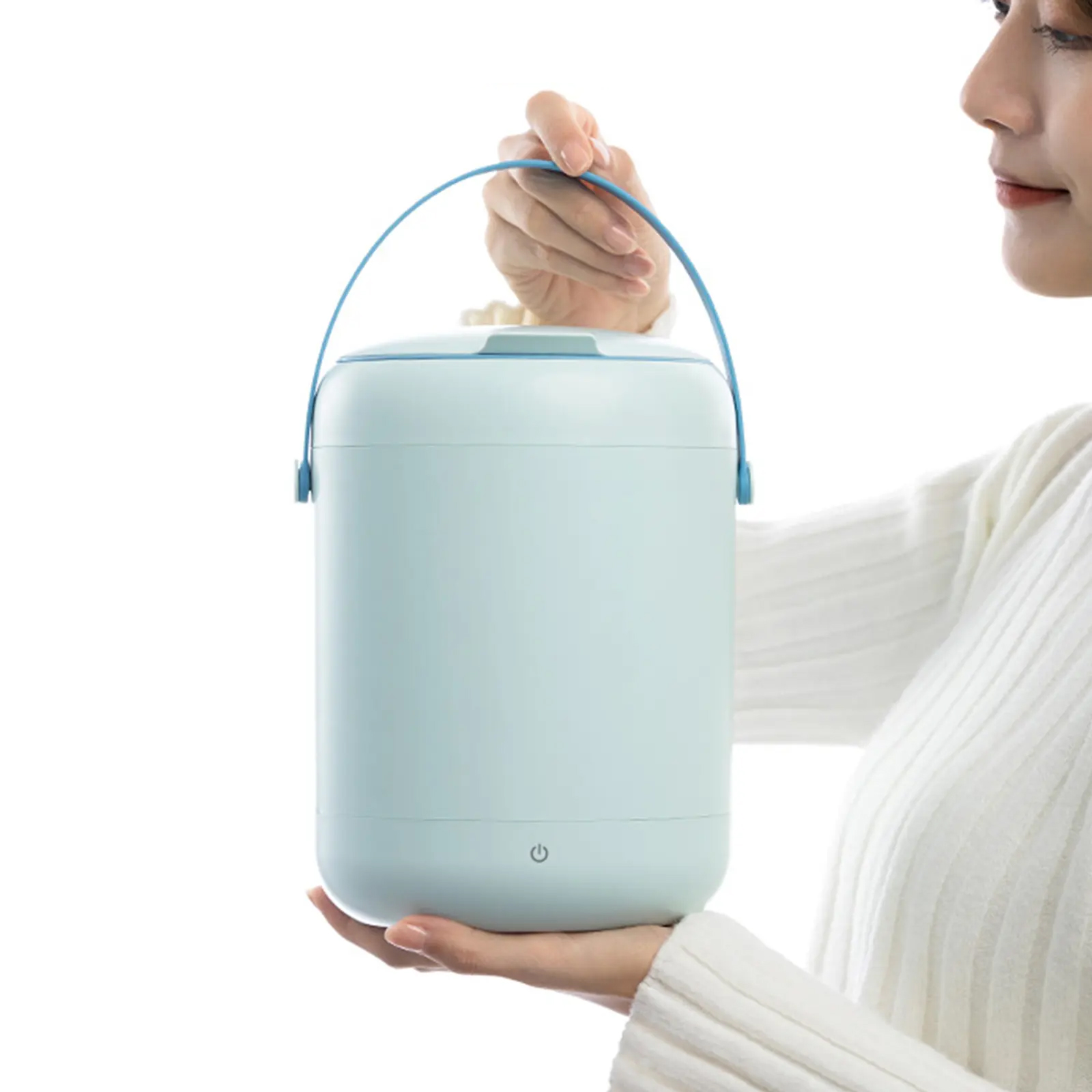 Mini Washing Machine Bidirectional Washing Blue Li...