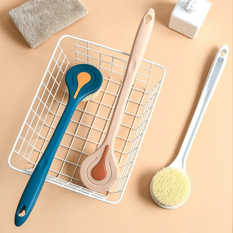 Long Handle Soft Bristle Bath Brush Back Ball Scru...
