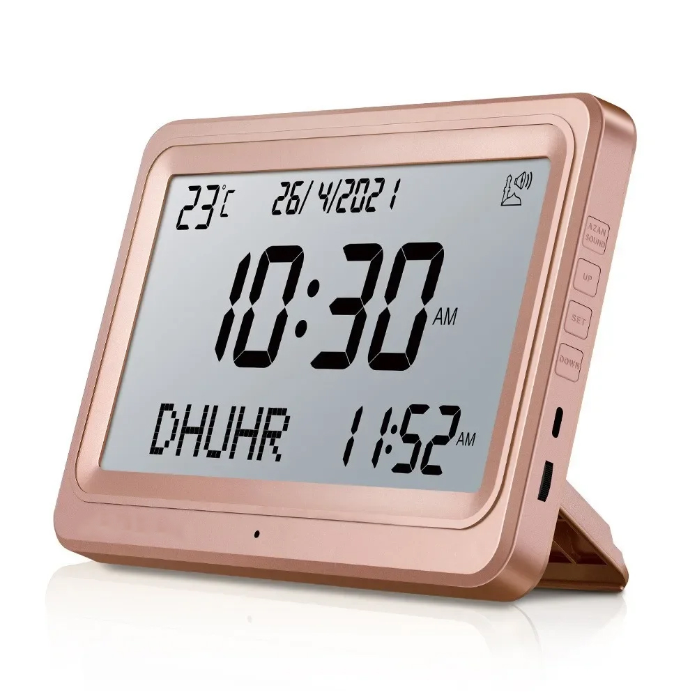 LCD Screen Clock with Multi-languages Calendars Desktop